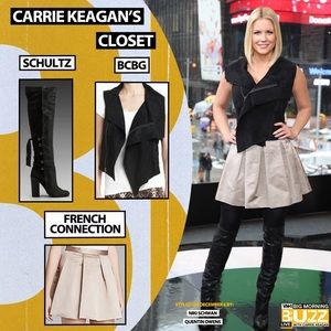 BCBG faux suade vest